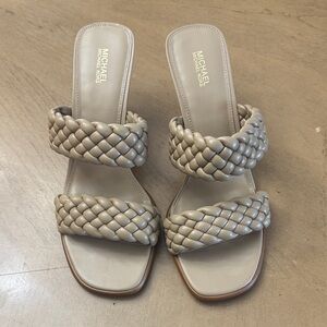 Michael Kors Women's Taupe Braided Heels